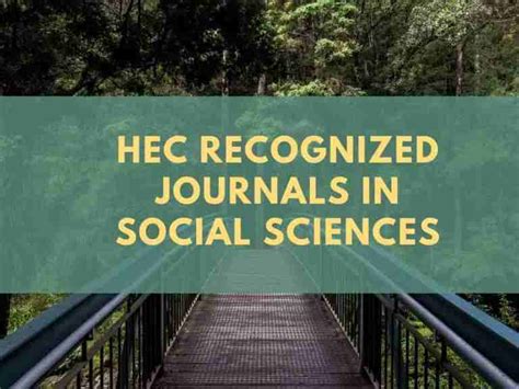 HEC Recognized National Research Journals of Social Sciences …