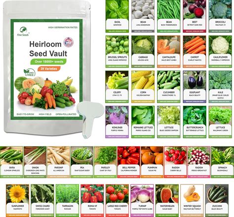 Heirloom Seeds for Planting Vegetables and Fruits - Survival … - balustradellc