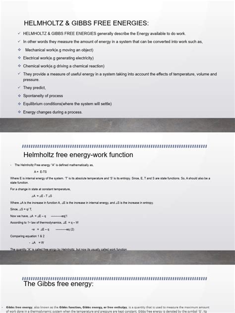 Helmholtz and Gibbs Free Energies - HyperPhysics - wintechmobiles.com