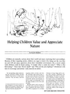 Helping Children Value and Appreciate Nature - balustradellc