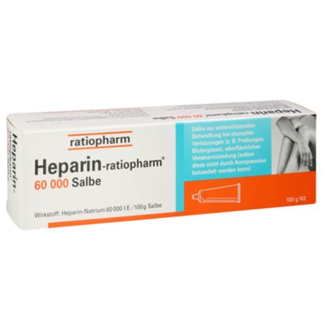 HEPARIN-RATIOPHARM 60.000 Salbe - Apotheken Umschau