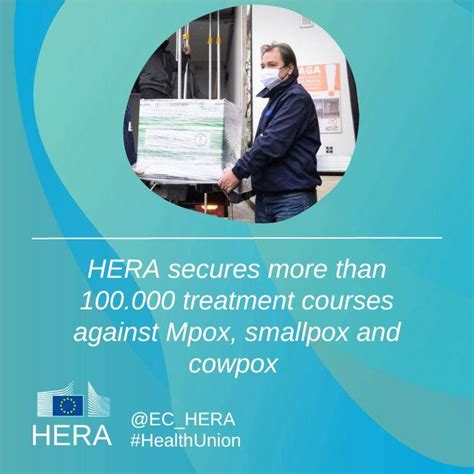 HERA secures more than 100,000 treatment courses against Mpox, smallpox and cowpox