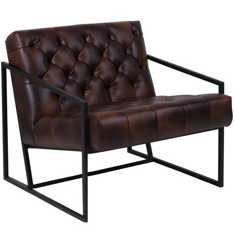 HERCULES Madison Series Bomber Jacket LeatherSoft Tufted Lounge Chair ...