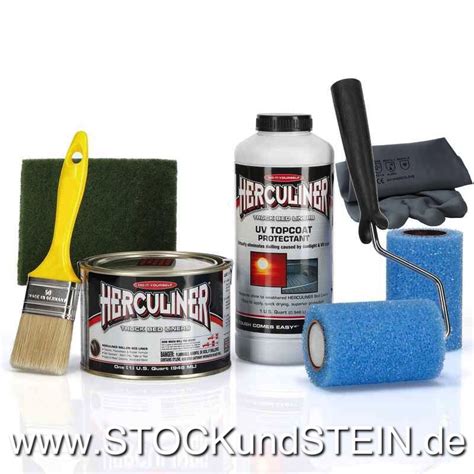 HERCULINER Beschichtung UV Schutz schwarz 0,946 Liter