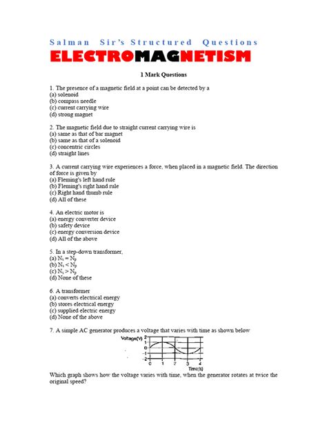 Here are a series of questions related to Electromagnetism ... - Filo - wintechmobiles.com