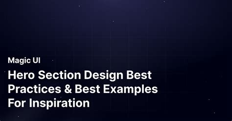 Hero Section Design Best Practices & Best Examples … - muktibox.com