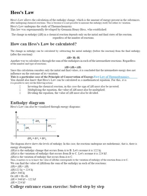 Hess's Law and enthalpy change calculations - chemguide - wintechmobiles.com