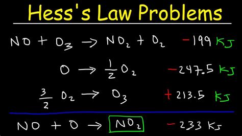 Hess's Law Problems & Enthalpy Change - Chemistry - wintechmobiles.com