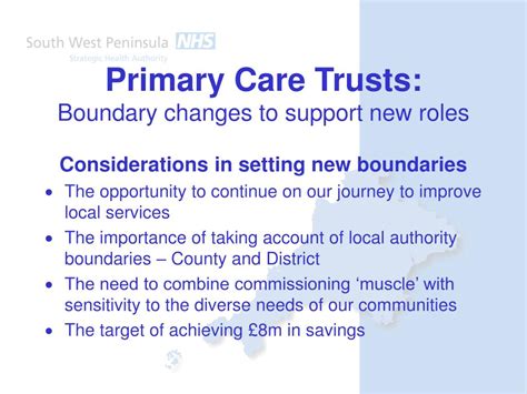 HESW - Hospitals and Trusts within Peninsula - Peninsula Primary …