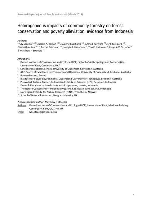 Heterogeneous impacts of community forestry on forest … - raincitystudios.com