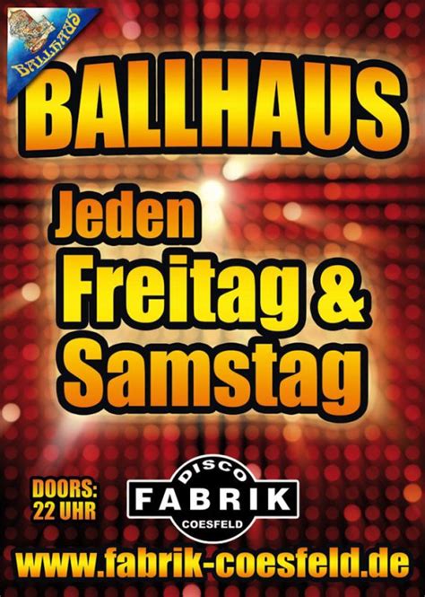 HEUTE BALLHAUS 16+ ÄNDERUNG... - Fabrik Coesfeld [official]