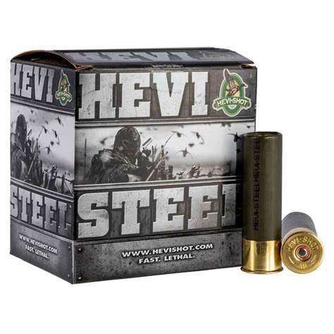 HEVI-Shot Steel Shotshell 12 GA, 3-1/2 in, No. 1, 1-3/8oz, 1550 fps, …