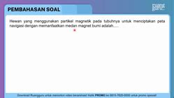 Hewan yang menggunakan partikel magnetik pada tubu... - Roboguru - wintechmobiles.com