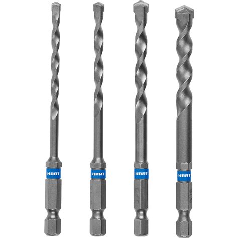 Hex Shank Masonry Drill Bit Set for Hammer Drills and ... - balustradellc