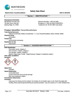 HEXACHLORODISILANE Safety Data Sheet SIH5905