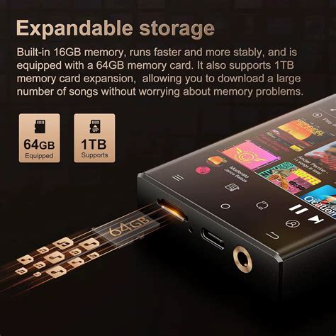 Hi-Fi MP3 Player with Bluetooth and Wifi, Lossless DSD High-Resolution ... - balustradellc