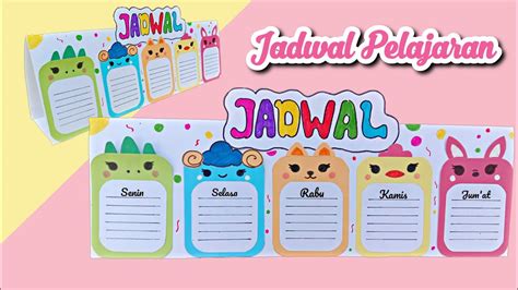 Hiasan Jadwal Pelajaran - balustradellc