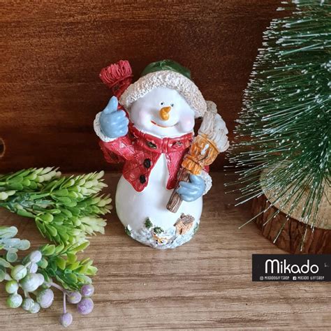 Hiasan Natal Snowman Keramik / Christmas Decoration - muktibox.com