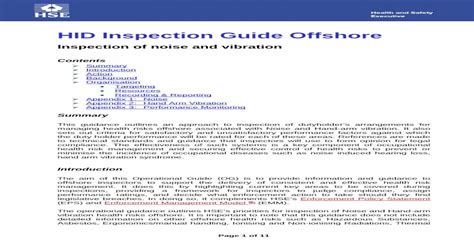 HID Inspection Guide · PDF fileHID Inspection Guide Offshore ...