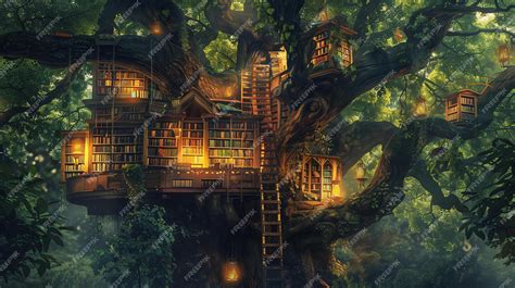 Hidden deep in the forest, this magical treehouse looks like it came ... - balustradellc