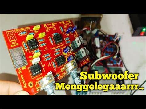 Hifi crossover aktif SUBWOOFER menggelegaaarrr || Cara pasang kit ... - balustradellc