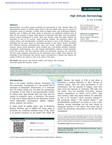 High Altitude Dermatology : Indian Journal of … - balustradellc