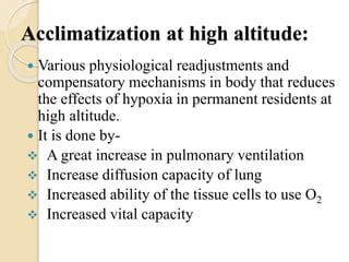 HIGH ALTITUDE PHYSIOLOGY - SlideShare