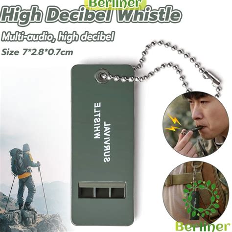 High Decibel 3-Frequency Whistle Portable Survival Whistle Rescue ... - balustradellc