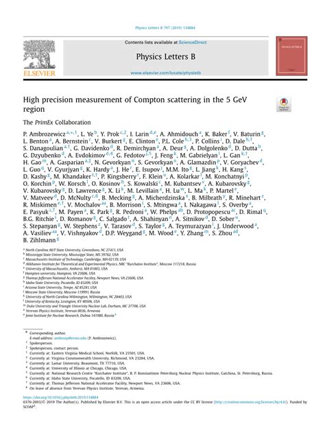 High precision measurement of Compton scattering in the 5 GeV region - wintechmobiles.com