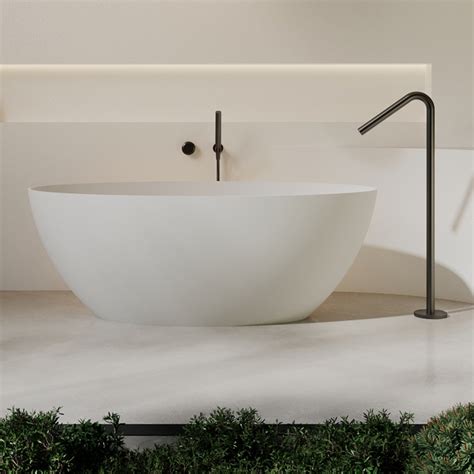 High Quality Artificial Stone Bathtub Solid Surface Freestanding ... - balustradellc