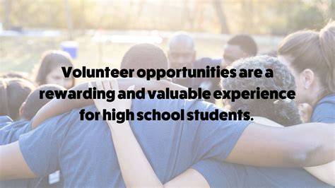 High School Student Volunteer Opportunity - The … - raincitystudios.com