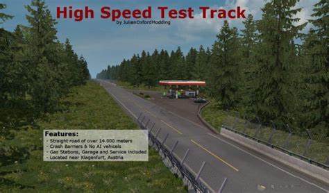 HIGH SPEED TEST TRACK 1.36 MAP ETS2 Mod Download.