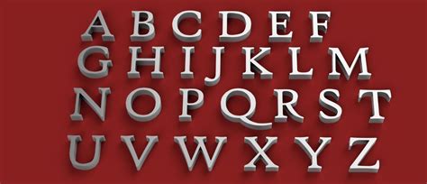 HIGH TOWER font uppercase and lowercase 3D Letters STL FILE 3D model 3D