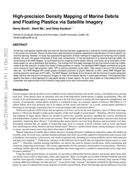 High-precision density mapping of marine debris and floating plastics ... - raincitystudios.com