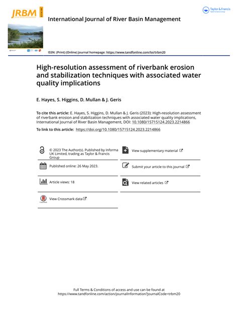 High-resolution assessment of riverbank erosion and … - raincitystudios.com
