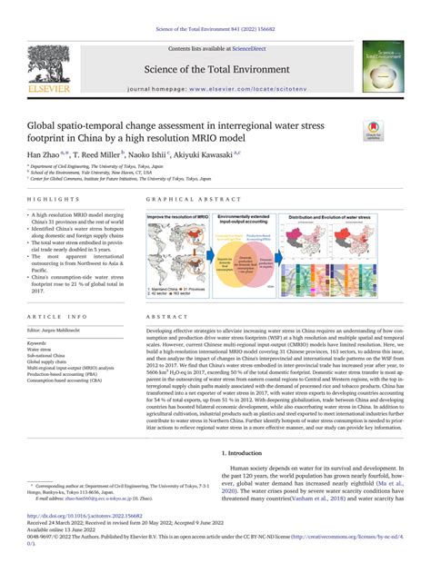 High-resolution spatio-temporal assessment of water footprints for ... - wintechmobiles.com