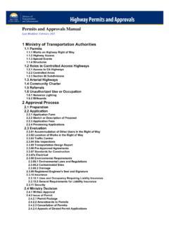 Highway use permits - Province of British Columbia - balustradellc