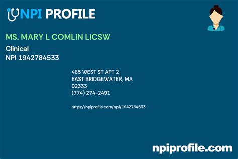 HILARY C INCE LICSW, NPI 1427095371 - Social Worker in Orange, MA