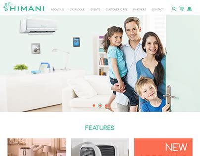 HIMANI Aircooler Website on Behance