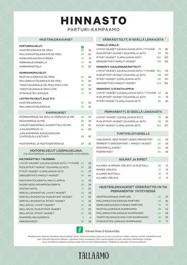 HINNASTO RAHTITEURASTUS alk. 12/2024