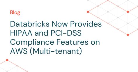 HIPAA compliance features Databricks on AWS