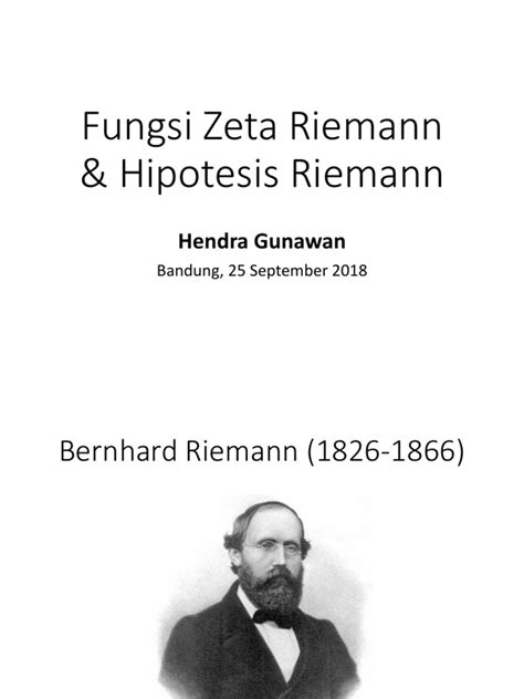 Hipotesis dan Fungsi Zeta Riemann - wintechmobiles.com