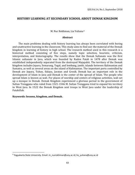 HISTORY LEARNING AT SECONDARY SCHOOL ABOUT DEMAK KINGDOM - wintechmobiles.com