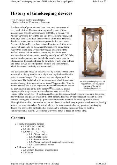 History Of Timekeeping Devices | Ancient to Modern - wintechmobiles.com