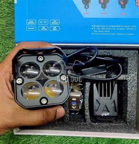 HJG 4 LED Fog Lights with Harness and Switch Set - raincitystudios.com
