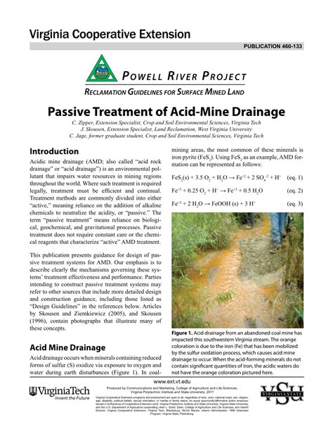 HKU Scholars Hub: A study of acid mine drainage