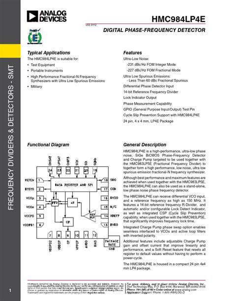 HMC984LP4E - Micro-Semiconductor.com