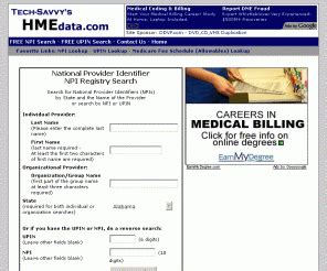 HMEdata.com - HME billing data - NPI Search Lookup, UPIN, ICD-9 ...