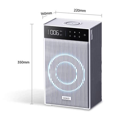 HOKO Desktop Air Purifier with Bluetooth Speakers & WiFi