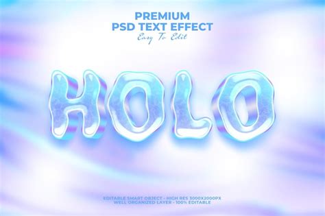 Holographic text effect PSD - Freepik - muktibox.com